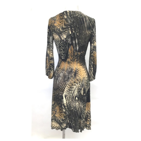 Damzels in this dress Safari Brown Wrap Dress S - Picture 4 of 10